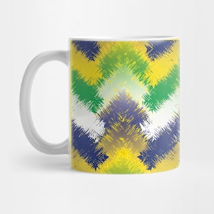 Brazil Flag Color Theme For World Cup Mug